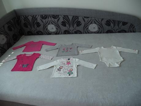 4 x tričko s dlhým rukávom a body k tomu, 74, early days,74