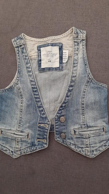 Riflová vesta, h&m,98
