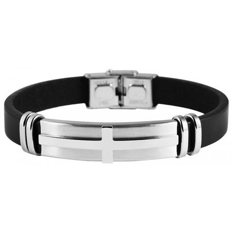 Náramky z pravej kože a nehrdzavejúcej ocele, 