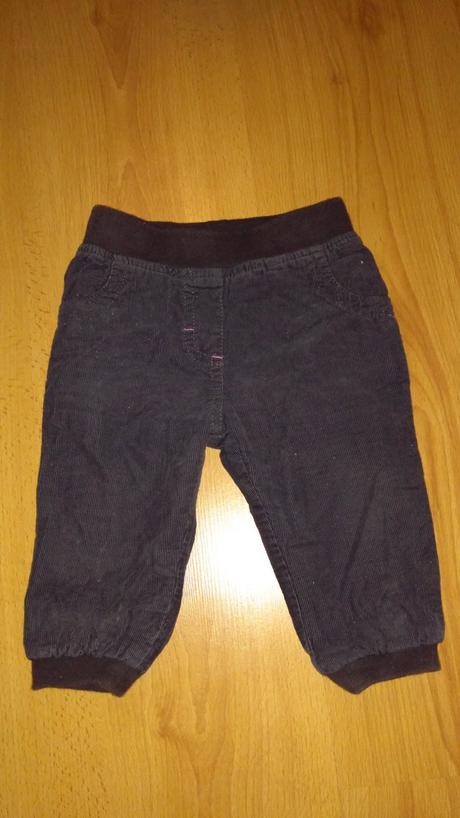 Menčestrové nohavice, baby club,74