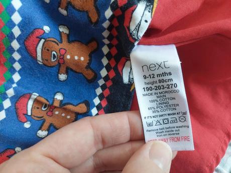 Vianočné šaty zn.next veľ.80, 80