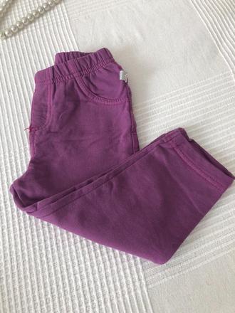 Fialove teplakove nohavice, 80