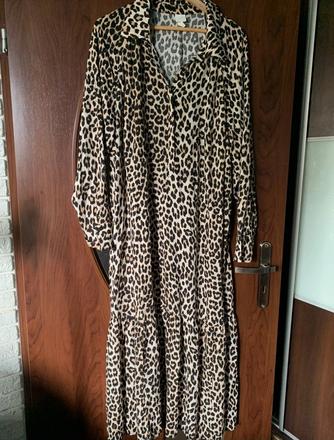 H&m oversize šaty leopard, h&m,xl