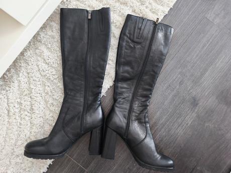 Kožené čižmy solo femme 39, 39