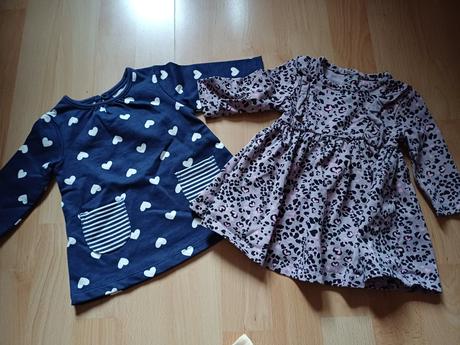 2x nenosené šaty v.56, 0-1 mesiac, george,56