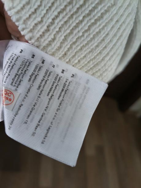 Page one kvalitný voľný biely sveter l-xl, xl