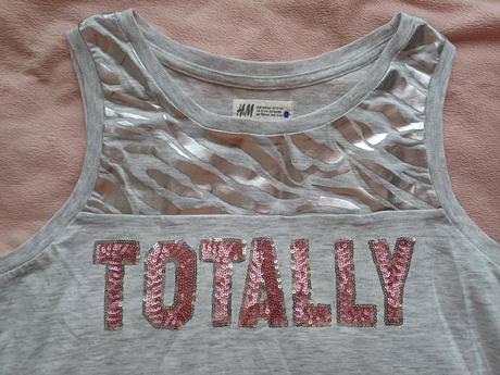 Svetlošedé tielko veľ.158-164, h&m,158