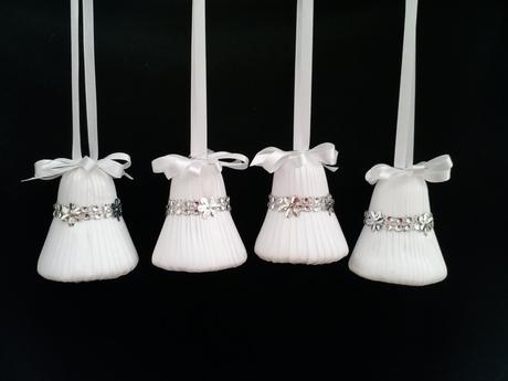 Krásne ručne robené vianočné zvončeky, 