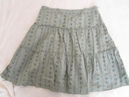 Zelená dámska podšitá sukňa amisu 34, amisu,34