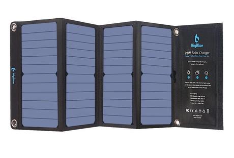 Prenosný solárny panel/nabíjačka bigblue 28 w,