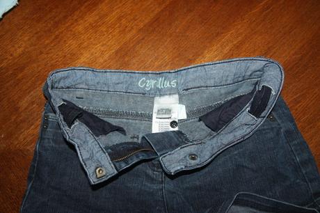 3x riflové šortky, zara,140