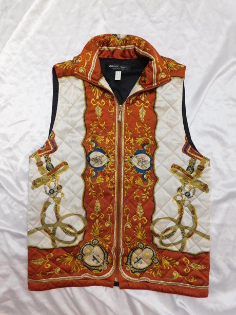 Vintage mirage silks collections hodvabna vesta, 40
