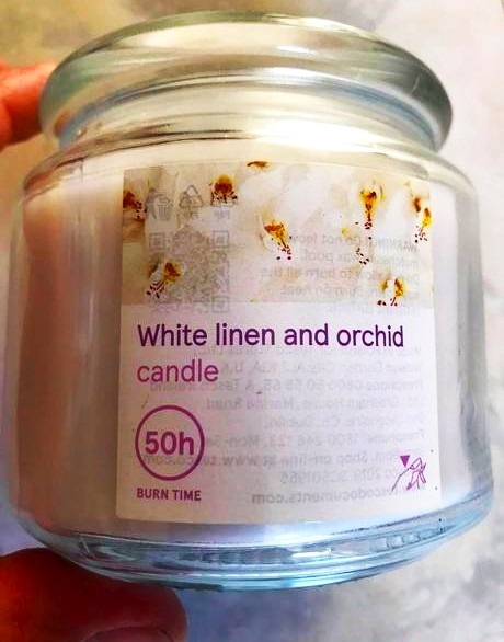 Vonná sviečka ľan/orchidea,