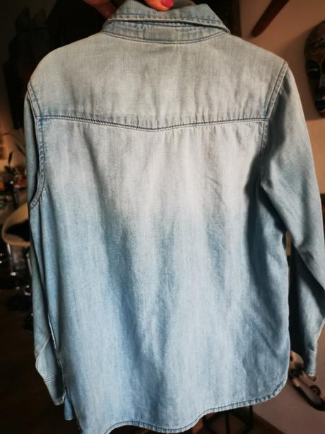Riflová košeľa, h&m,110