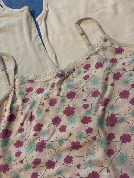 Balík dievčenských tielok / 5 ks tielko na ramienk, sanetta,140