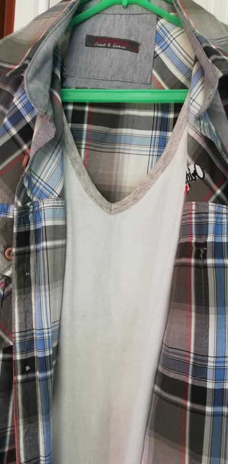 Pánska košeľa s tričkom l, l