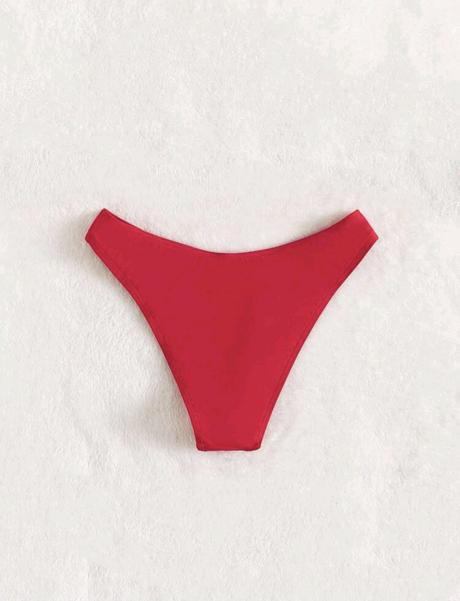 Dámske červené plavky, xl