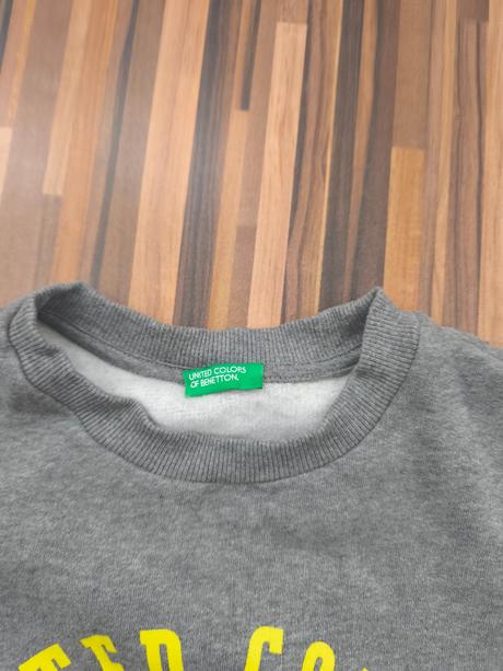 Sivá mikina benetton 164/170, benetton,164 / 170