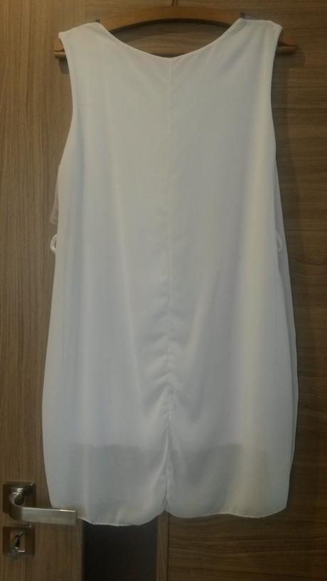 Biele šifónové šaty, m