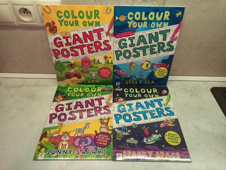 Hinkler colour your own giant posters x4,