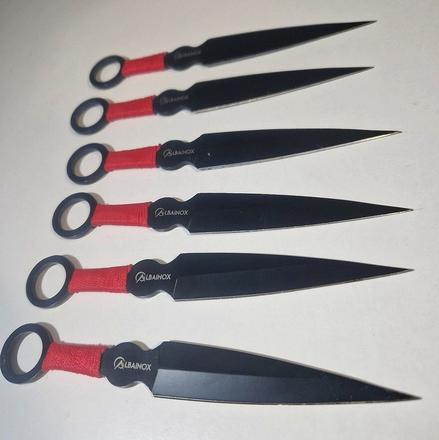 Sada vrhacích nožov 6ks,