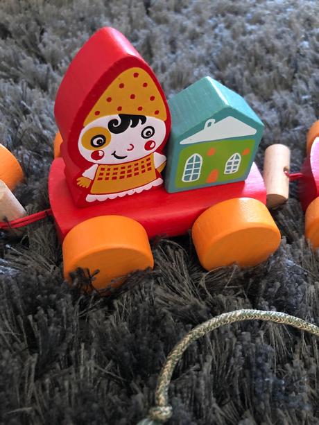 Drevený vláčik skladačka, 