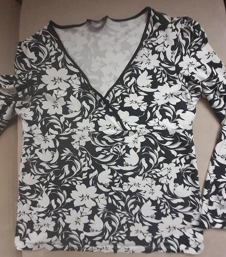 Čierno-biele tričko f&f, f&f,46