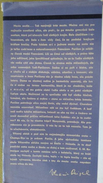 Víťazný oblúk - e. m. remarque,