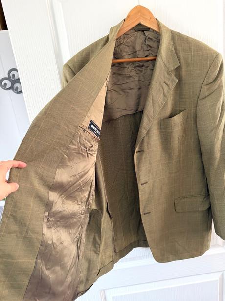 Luxusné sako berteil paris vlna a hodváb, xl