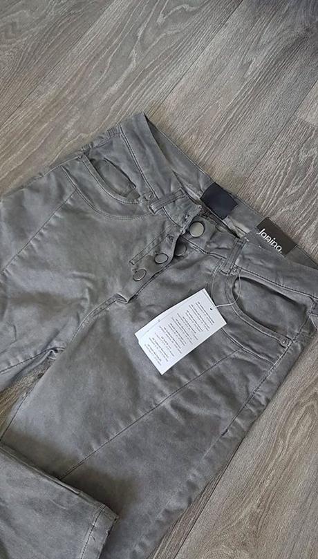 Šedé štýlové nohavice, 36