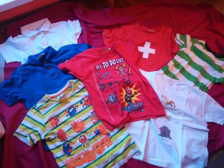 Balík tričiek 122/128, 128