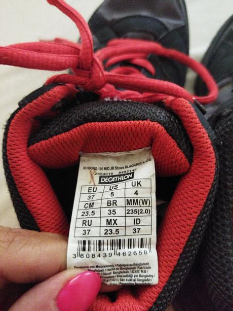 Turistická obuv, 37