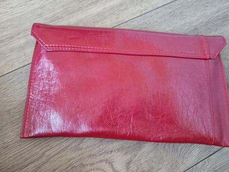 Červená listová kabelka karen,