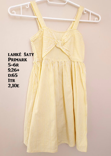 Tenké šaty, primark,116