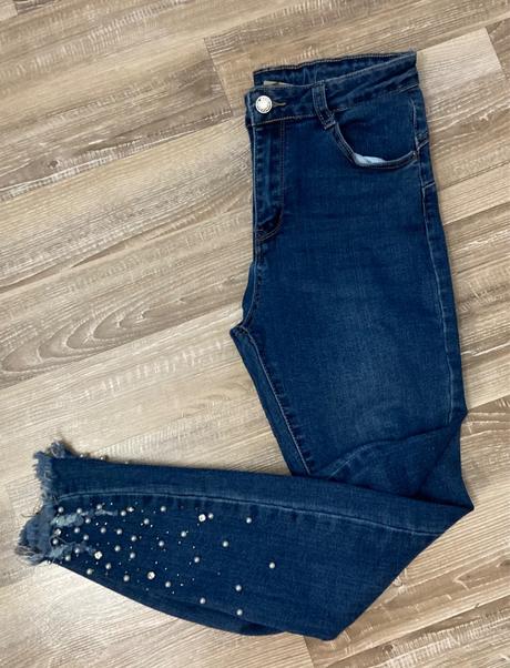 Krásne rifle s korálkami alebo s kamienkami,veľ.31, 30