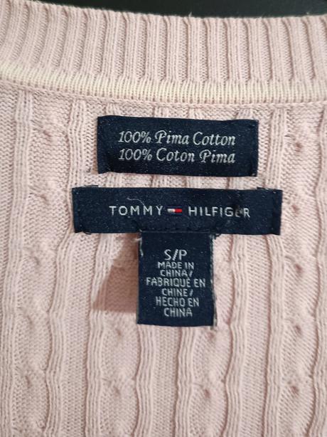 Tommy hilfiger ružový sveter, tommy hilfiger,s