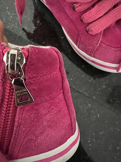 Prada kožené- semisove vysoké topánky/ tenisky 27, prada,27