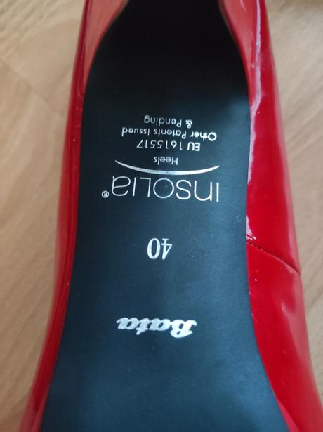 Červené lodičky 40, baťa,40