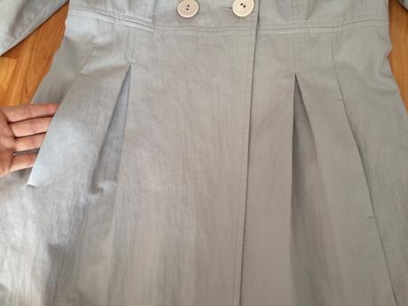 Prechodný šedý - sivý kabátik 38, m