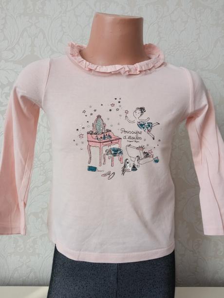 Dievčenské tričko s potlačou a fodričkami  (3 r.), sergent major,98