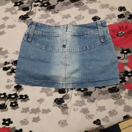 Dámska riflova sukna, l