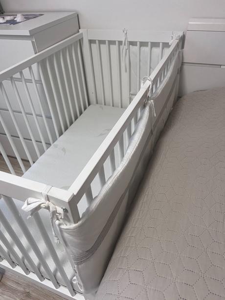 Detská postieľka z masívu, šírka (cm): 60,dĺžka (cm): 120