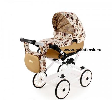 Kočík pre bábiky retro sovička - 09, 