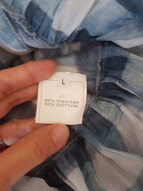 Elegantný károvaný top vel.l, l