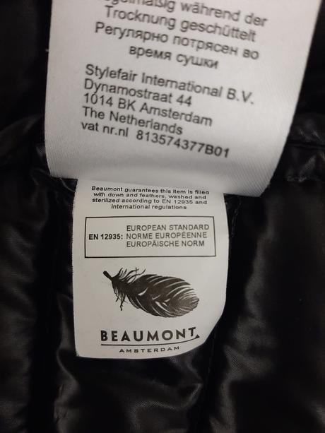 Perová bunda beaumont veľ. 40, 40