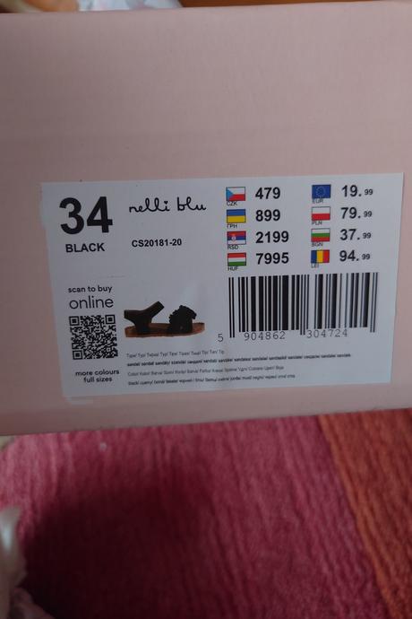 Sandale, nelli blu,34