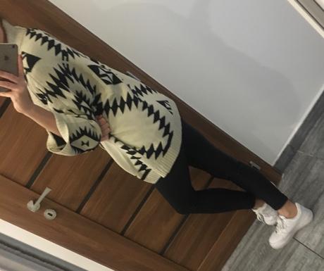 Vzorovany kardigan, s