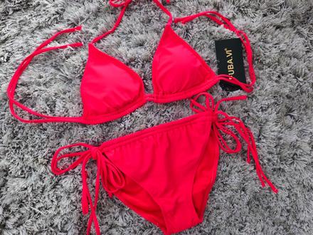 Vystužené plavky červené., l / xxl