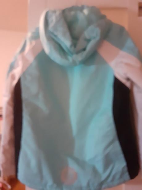 Dievcenska tyrkysova lyziarska vetrovka, crivit,152