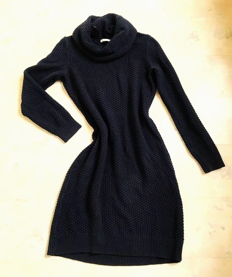 Pletené šaty s rolákom, esprit,l